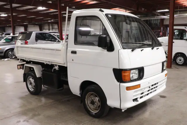 1995 Daihatsu Hijet 4x4 Kei Truck, front three-quarter view, for sale at Duncan Imports in Christiansburg, VA
