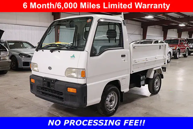 1996 Subaru Sambar 4x4 Kei Truck, front three-quarter view, for sale at Duncan Imports in Christiansburg, VA
