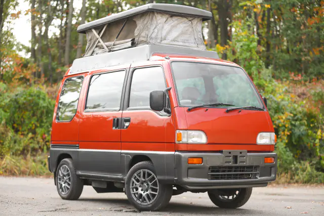 1997 Subaru Sambar Camper, a Kei Truck, for sale at Street Legal Mini Trucks in Philadelphia, PA