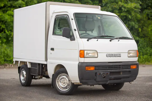 1997 Suzuki Carry Refrigerator Truck, a Kei Truck, for sale at Street Legal Mini Trucks in Philadelphia, PA
