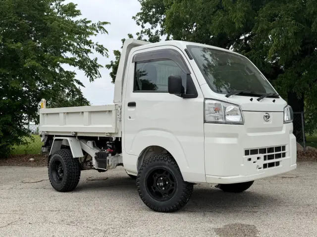 2022 Daihatsu Hijet, a white off-road Kei Truck, for sale at Weatherford Mini Trucks in Weatherford, TX