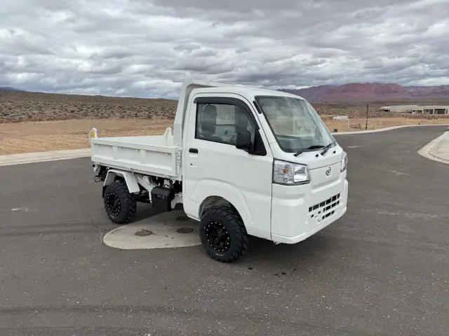 2024 Daihatsu Hijet HD Dump, an off-road Kei Truck, for sale at Mini Monsters USA in St. George, UT